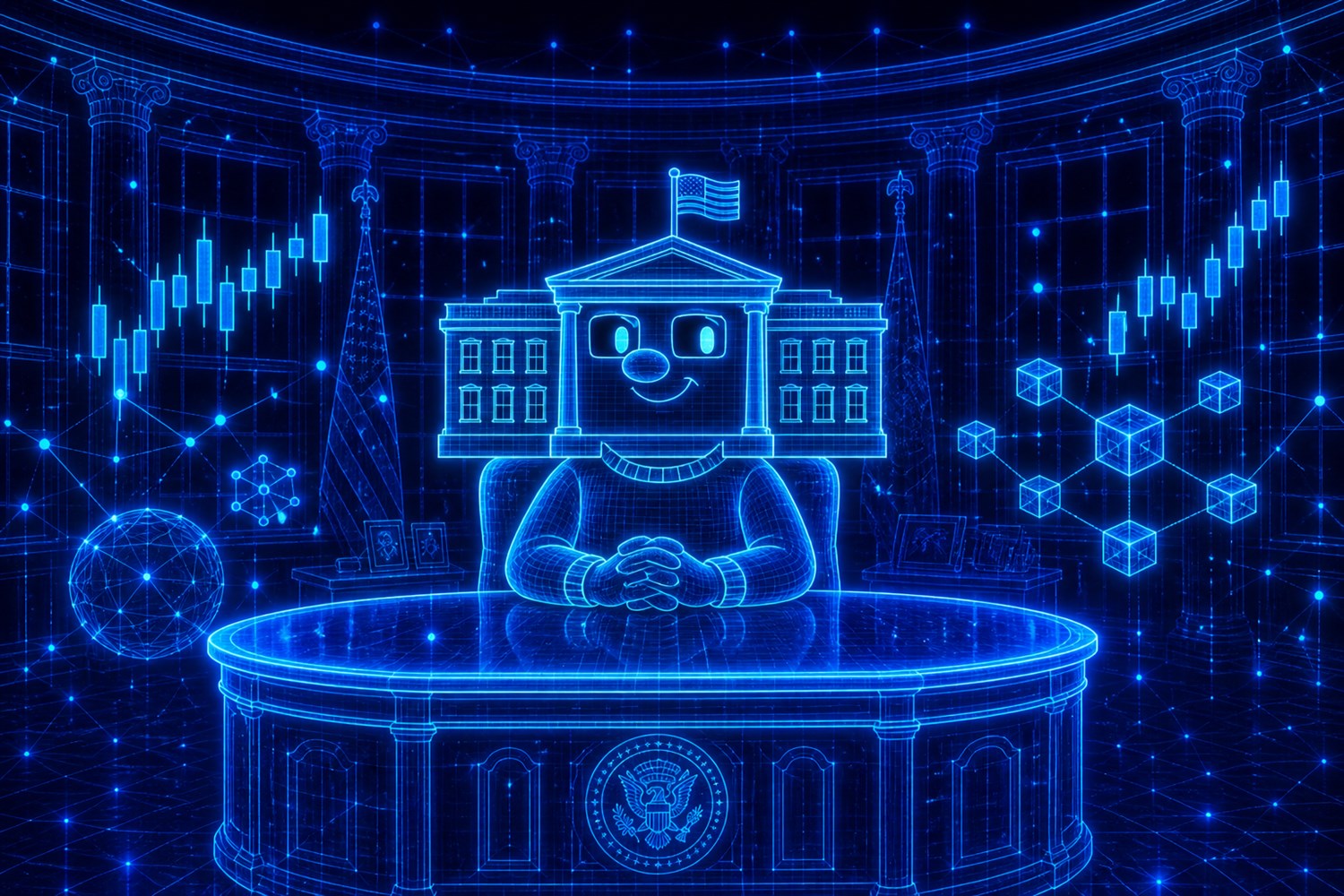 Oval Office as a digital crypto command center