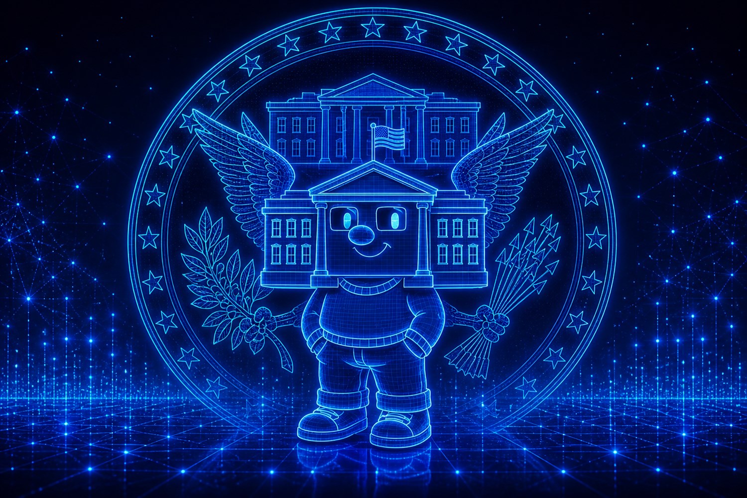Heraldic holographic seal of The Crypto House